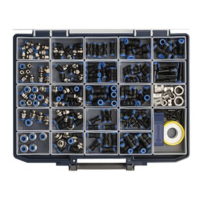 Sortiment Steckanschl&uuml;sse Blaue Serie