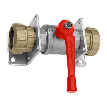 Kugelhahn mit Haltewinkel