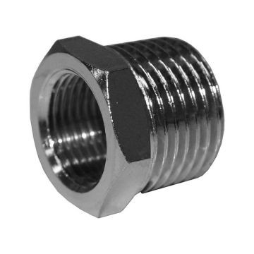 Reduzierstück 1/2"-3/8", vernickelt