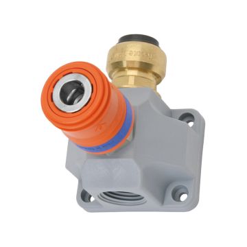 Lufteingangsdose Kunststoff, grau