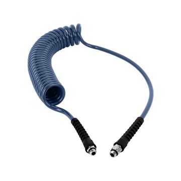 PU-Spiralschlauch, blau - 6,5/10mm
