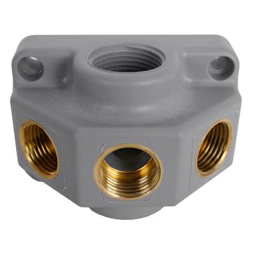 Endverteilerdose, Kunststoff, grau