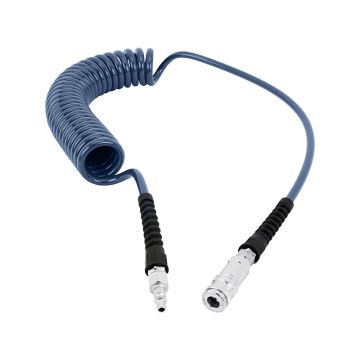 PU-Spiralschlauch, blau - 6,5/10mm