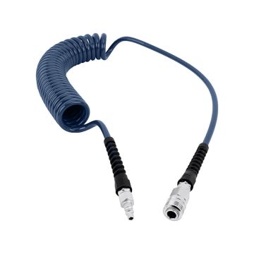 PU-Spiralschlauch, blau - 6,5/10mm