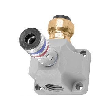 Lufteingangsdose Kunststoff, grau