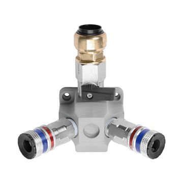 Kleine Zweifach-Endverteilerdose, grau