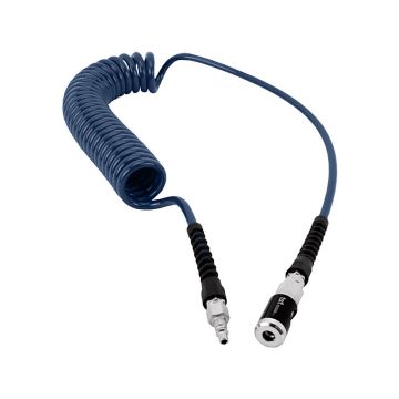 PU-Spiralschlauch, blau - 6,5/10mm