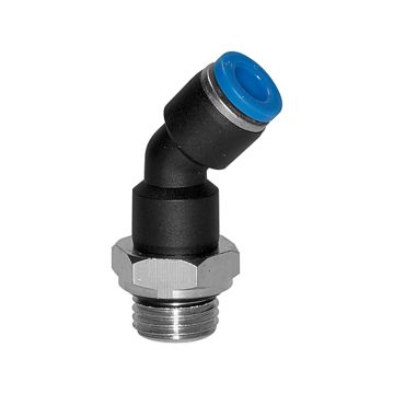 Steckverschraubung 45° Blaue Serie