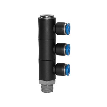 L-Mehrfachverteiler 3-fach Blaue Serie