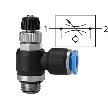 Drosselrückschlagventil Blaue Serie