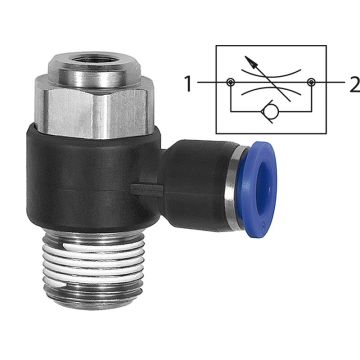 Drosselrückschlagventil Blaue Serie