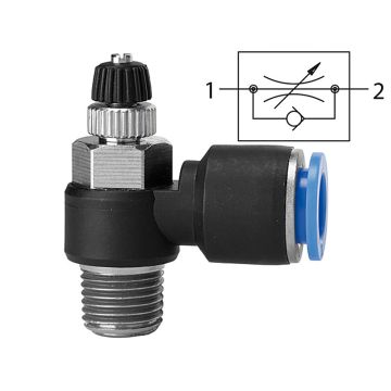 Drosselrückschlagventil Blaue Serie