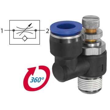 Drosselrückschlagventil Blaue Serie