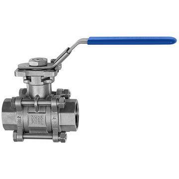 Edelstahl-Kugelhahn IG 1 1/2"